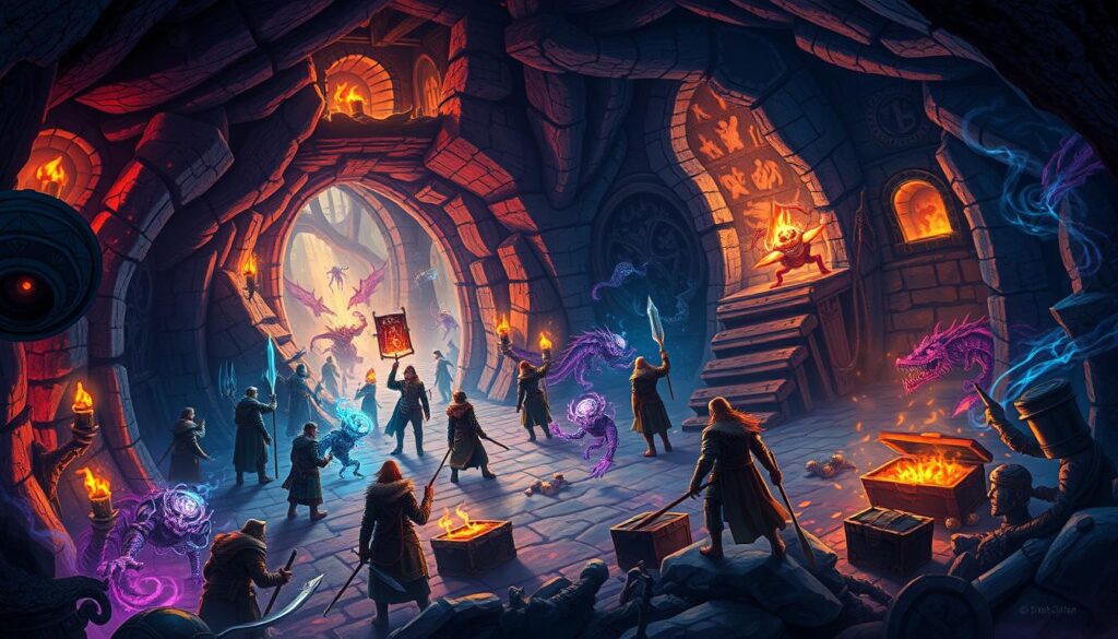 Desafios de RPG em Dungeon Quest